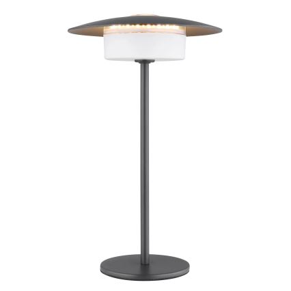 Globo - Lampada da tavolo per esterni LED ricaricabile a sfioramento/3W/3,7V 1800/2700/3000K IP44 1800 mAh grigio