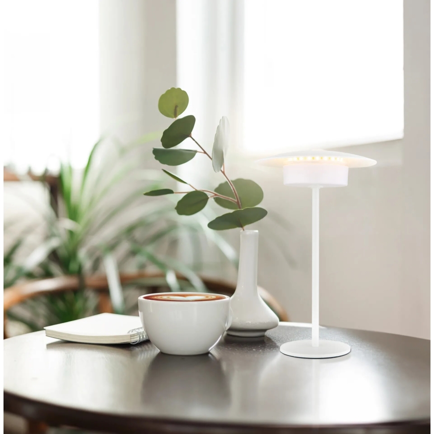 Globo - LED da esterno ricaricabile touch lampada da tavolo LED/3W/3,7V 1800/2700/3000K IP44 1800 mAh bianco