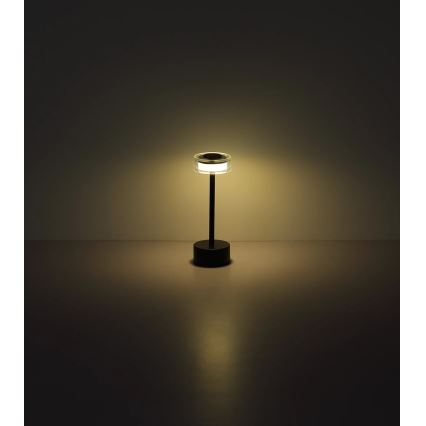 Globo - LED Lampada da tavolo touch ricaricabile e dimmerabile LED/2,5W/3,7V 2700/4000/6500K 1800mAh nero