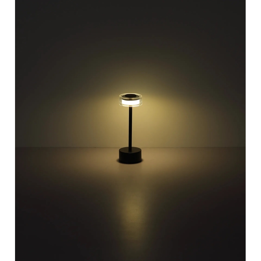 Globo - LED Lampada da tavolo touch ricaricabile e dimmerabile LED/2,5W/3,7V 2700/4000/6500K 1800mAh nero