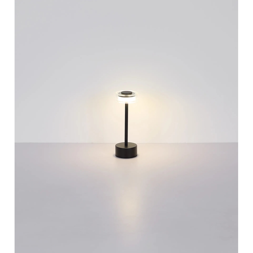 Globo - LED Lampada da tavolo touch ricaricabile e dimmerabile LED/2,5W/3,7V 2700/4000/6500K 1800mAh nero