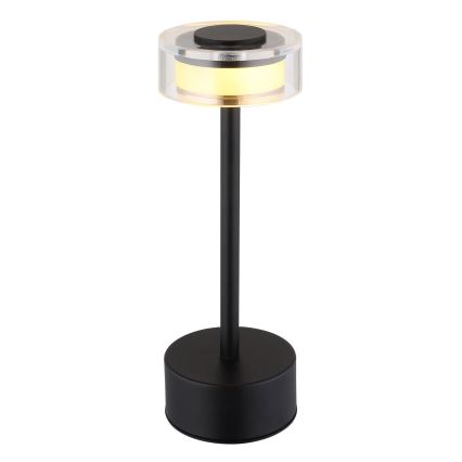 Globo - LED Lampada da tavolo touch ricaricabile e dimmerabile LED/2,5W/3,7V 2700/4000/6500K 1800mAh nero