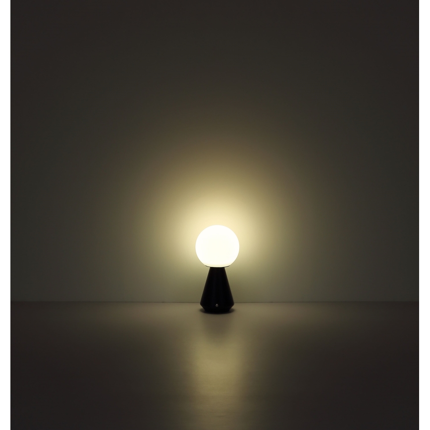 Globo - LED Dimmerabile touch per esterni lampada da tavolo LED/1,5W/5V 3000/4500/6500K 1800 mAh IP41 cromo opaco