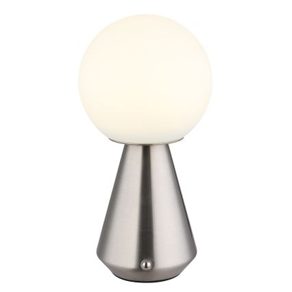 Globo - LED Dimmerabile touch per esterni lampada da tavolo LED/1,5W/5V 3000/4500/6500K 1800 mAh IP41 cromo opaco