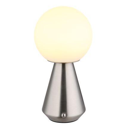 Globo - LED Dimmerabile touch per esterni lampada da tavolo LED/1,5W/5V 3000/4500/6500K 1800 mAh IP41 cromo opaco