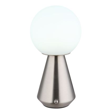 Globo - LED Dimmerabile touch per esterni lampada da tavolo LED/1,5W/5V 3000/4500/6500K 1800 mAh IP41 cromo opaco