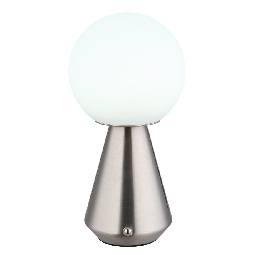 Globo - LED Dimmerabile touch per esterni lampada da tavolo LED/1,5W/5V 3000/4500/6500K 1800 mAh IP41 cromo opaco