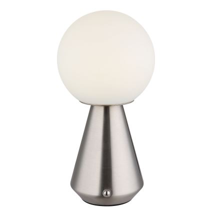 Globo - LED Dimmerabile touch per esterni lampada da tavolo LED/1,5W/5V 3000/4500/6500K 1800 mAh IP41 cromo opaco