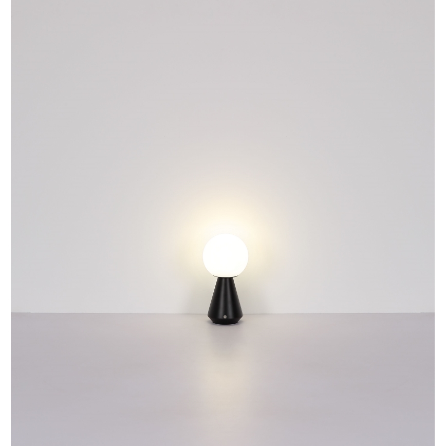 Globo - LED Dimmerabile touch per esterni lampada da tavolo LED/1,5W/5V 3000/4500/6500K 1800 mAh IP41 nero