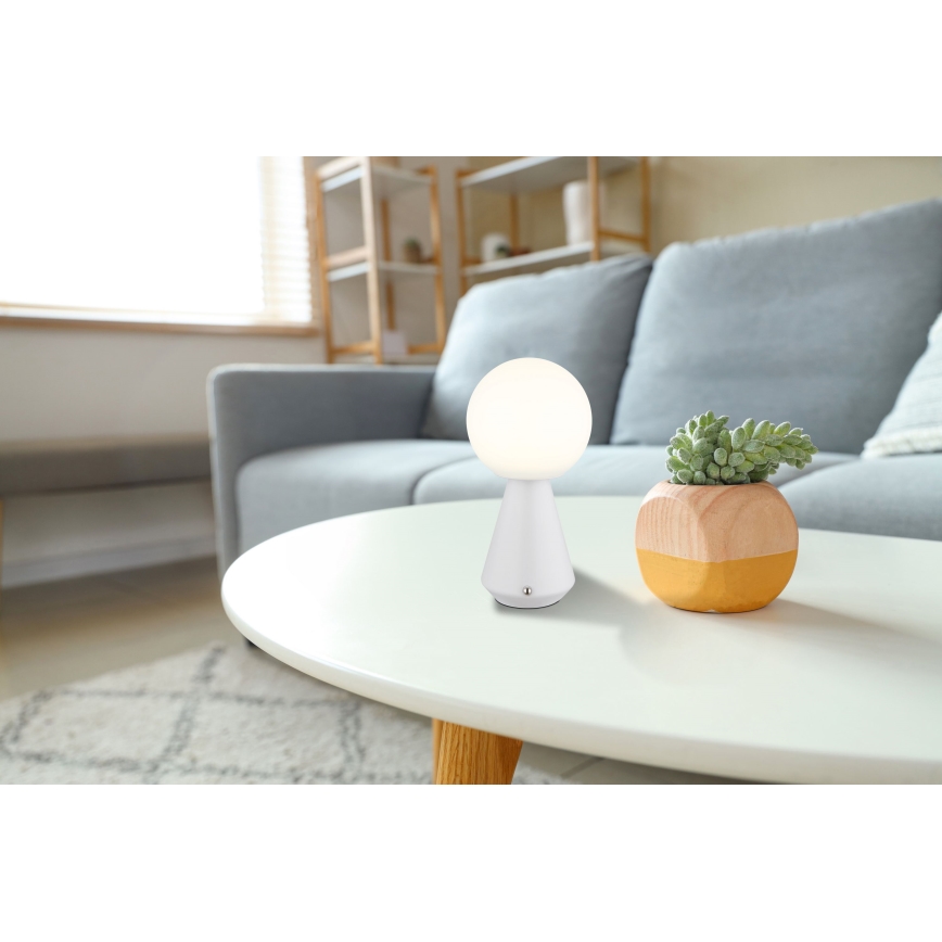 Globo - LED Dimmerabile touch per esterni lampada da tavolo LED/1,5W/5V 3000/4500/6500K 1800 mAh IP41 bianco