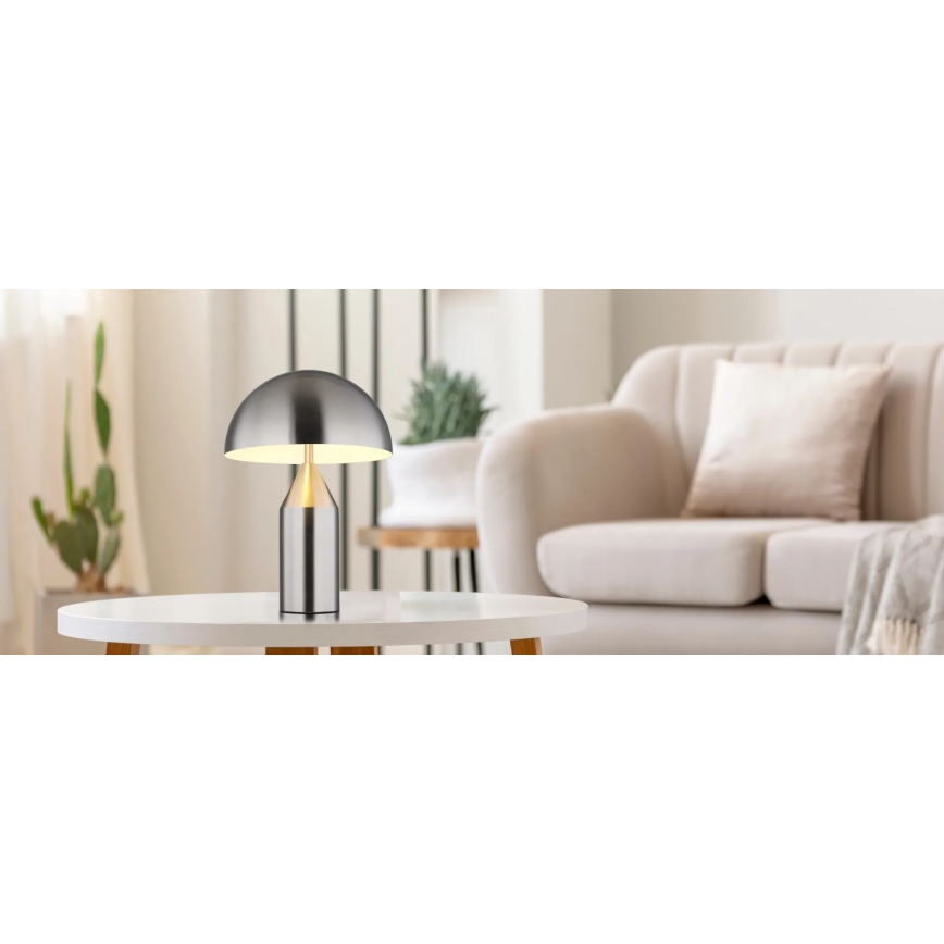 Globo - Lampada da tavolo 2xE27/40W/230V cromo opaco