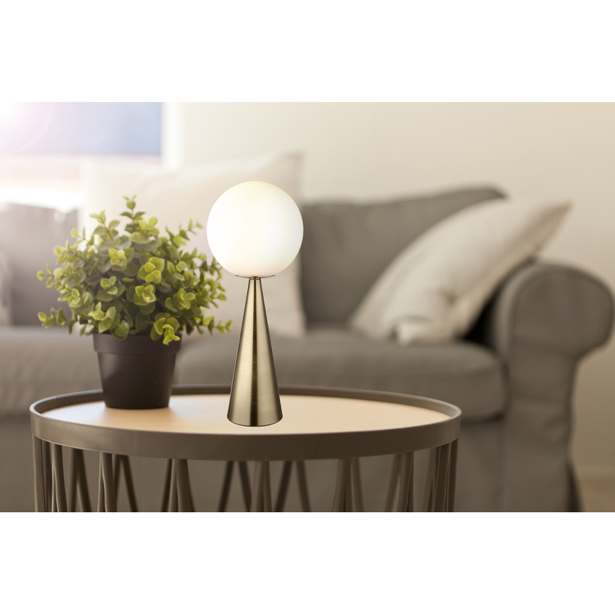 Globo - Lampada da tavolo 1xE27/40W/230V ottone