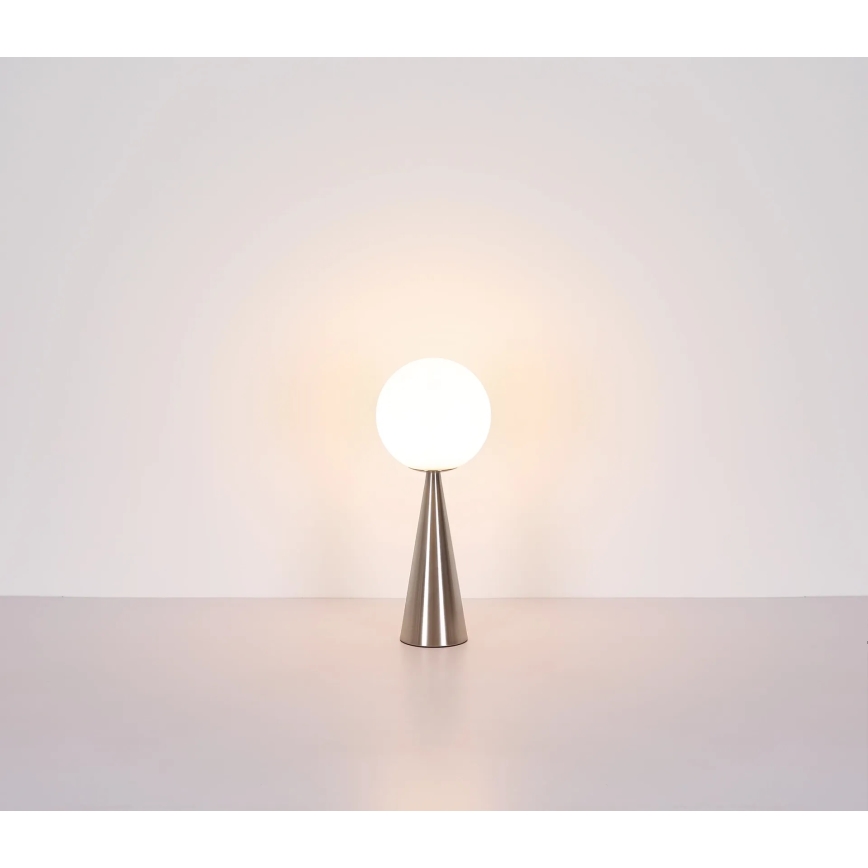 Globo - Lampada da tavolo 1xE27/40W/230V cromo opaco