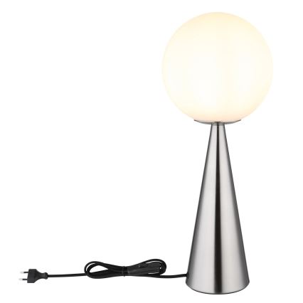 Globo - Lampada da tavolo 1xE27/40W/230V cromo opaco