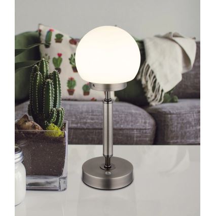 Globo - LED Lampada da tavolo touch ricaricabile e dimmerabile LED/2,5W/5V 1800mAh 2700/4000/6500K antracite