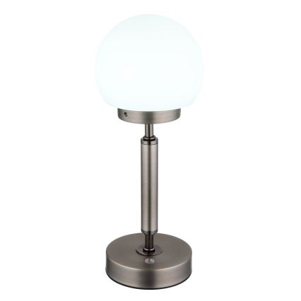 Globo - LED Lampada da tavolo touch ricaricabile e dimmerabile LED/2,5W/5V 1800mAh 2700/4000/6500K antracite