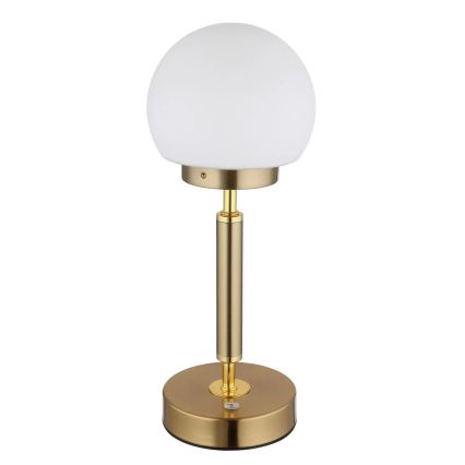 Globo - LED Lampada da tavolo touch ricaricabile e dimmerabile LED/2,5W/5V 1800mAh 2700/4000/6500K ottone