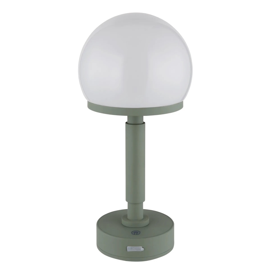 Globo - LED Lampada da tavolo touch ricaricabile e dimmerabile LED/2,5W/5V 1800mAh 2800K verde