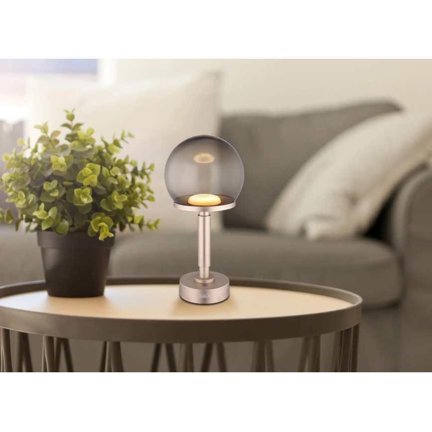 Globo - LED Lampada da tavolo touch ricaricabile e dimmerabile LED/2,5W/5V 1800mAh 2700/4000/6500K Oro rosa