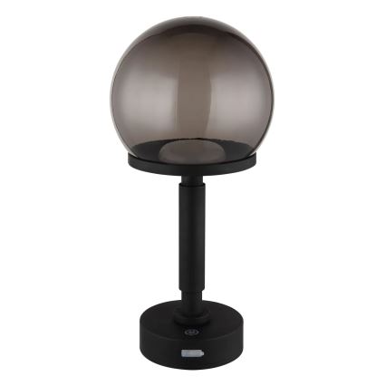 Globo - LED Lampada da tavolo touch ricaricabile e dimmerabile LED/2,5W/5V 1800mAh 2700/4000/6500K nero