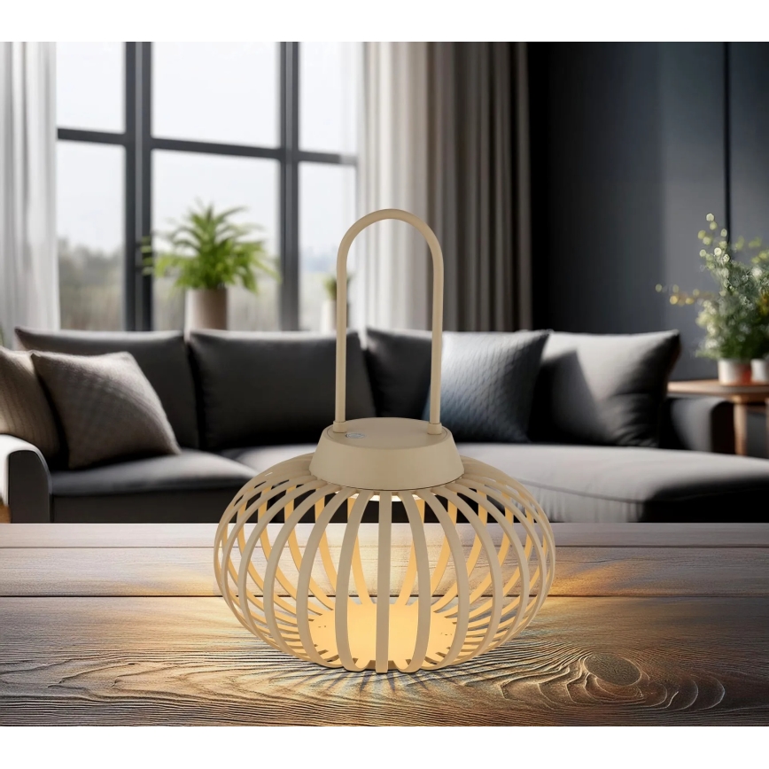 Globo - Lampada da tavolo ricaricabile dimmerabile a LED con controllo touch/1W/3,7V 1500 mAh