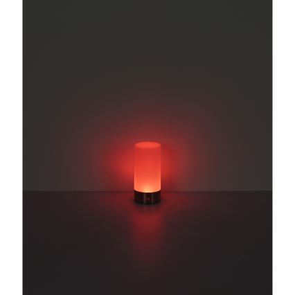 Globo - Lampada da tavolo LED RGBW Dimmerabile touch per esterni LED/1,8W/5V 1500 mAh IP44 cromo opaco