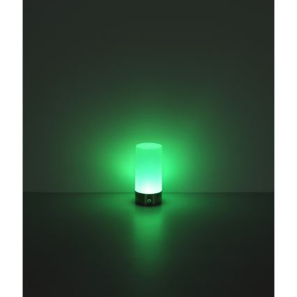 Globo - Lampada da tavolo LED RGBW Dimmerabile touch per esterni LED/1,8W/5V 1500 mAh IP44 cromo opaco