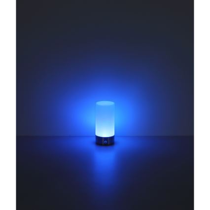 Globo - Lampada da tavolo LED RGBW Dimmerabile touch per esterni LED/1,8W/5V 1500 mAh IP44 cromo opaco