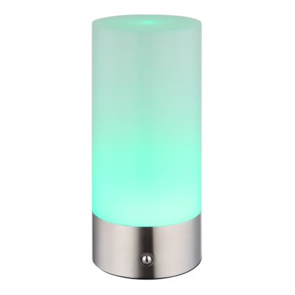 Globo - Lampada da tavolo LED RGBW Dimmerabile touch per esterni LED/1,8W/5V 1500 mAh IP44 cromo opaco