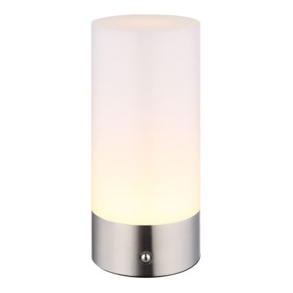 Globo - Lampada da tavolo LED RGBW Dimmerabile touch per esterni LED/1,8W/5V 1500 mAh IP44 cromo opaco
