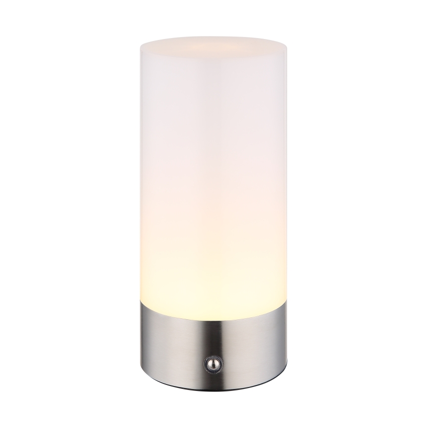 Globo - Lampada da tavolo LED RGBW Dimmerabile touch per esterni LED/1,8W/5V 1500 mAh IP44 cromo opaco