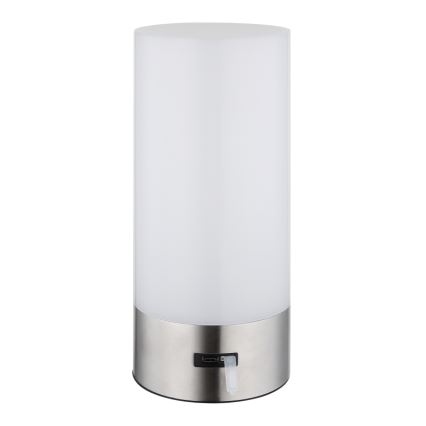 Globo - Lampada da tavolo LED RGBW Dimmerabile touch per esterni LED/1,8W/5V 1500 mAh IP44 cromo opaco