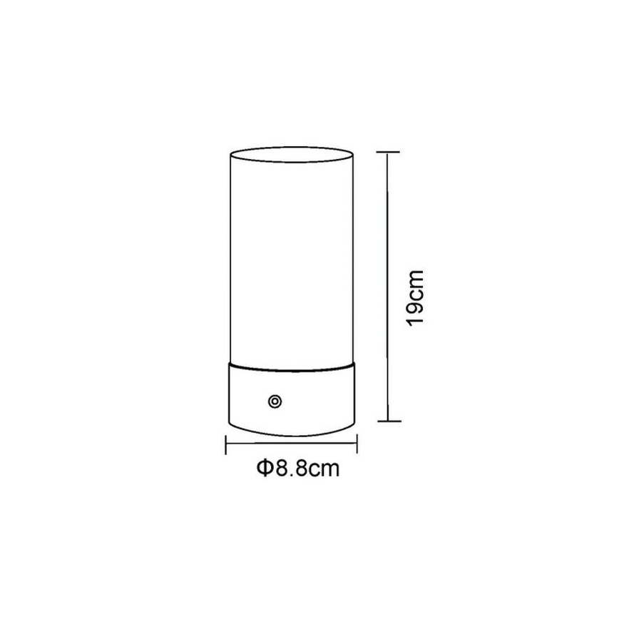 Globo - Lampada da tavolo touch per esterni LED RGBW Dimmerabile LED/1,8W/5V 1500 mAh nero