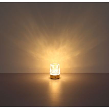Globo - Lampada da tavolo LED dimmerabile con funzione Touch LED/1W/5V 3000K 1200 mAh oro