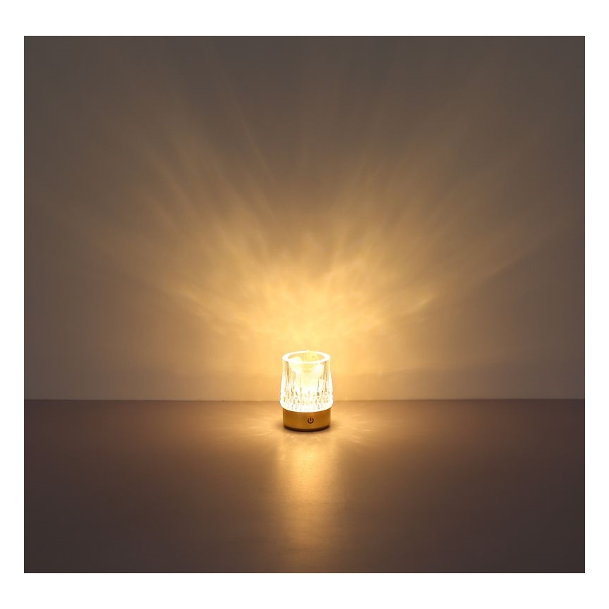 Globo - Lampada da tavolo LED dimmerabile con funzione Touch LED/1W/5V 3000K 1200 mAh oro