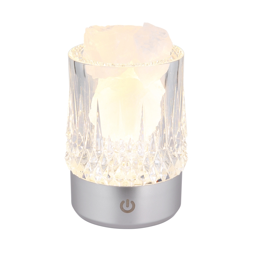 Globo - Lampada da tavolo dimmerabile con controllo touch LED/1W/5V 3000K 1200 mAh argento