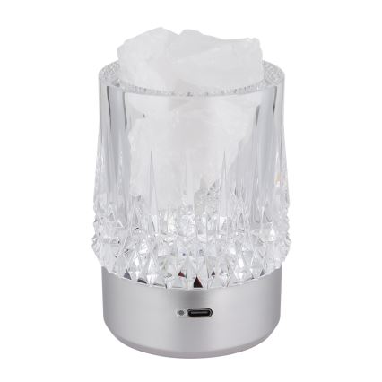 Globo - Lampada da tavolo dimmerabile con controllo touch LED/1W/5V 3000K 1200 mAh argento