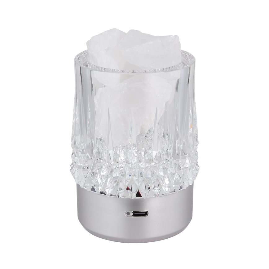 Globo - Lampada da tavolo dimmerabile con controllo touch LED/1W/5V 3000K 1200 mAh argento