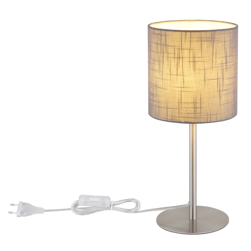 Globo - Lampada da tavolo 1xE27/40W/230V grigia