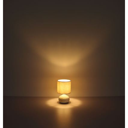 Globo - Lampada da tavolo 1xE14/40W/230V beige/ceramic