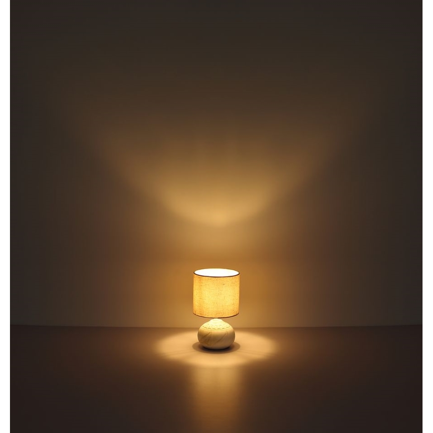 Globo - Lampada da tavolo 1xE14/40W/230V beige/ceramic