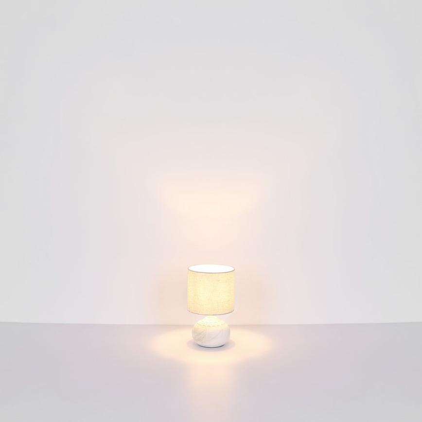 Globo - Lampada da tavolo 1xE14/40W/230V beige/ceramic