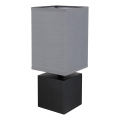 Globo 21628ALU - Lampada da tavolo VALENTINO 1xE27/7W/230V nero/antracite