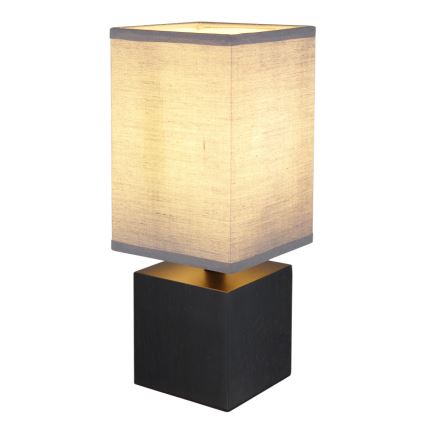 Globo 21628ALU - Lampada da tavolo VALENTINO 1xE27/7W/230V nero/antracite