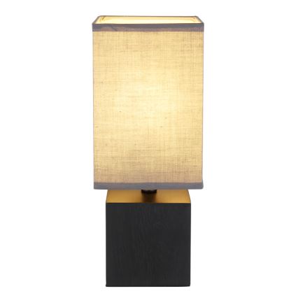 Globo 21628ALU - Lampada da tavolo VALENTINO 1xE27/7W/230V nero/antracite