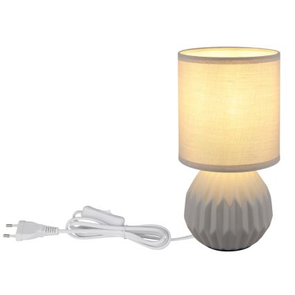 Globo - Lampada da tavolo 1xE14/40W/230V grigio