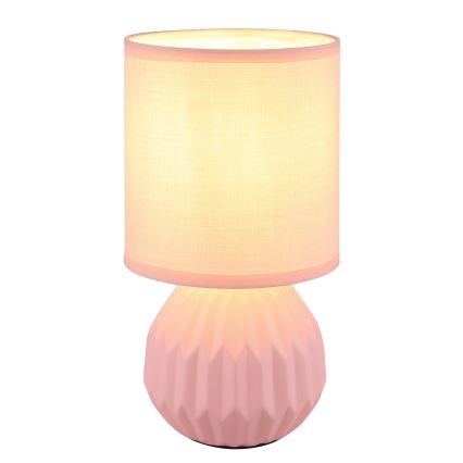 Globo - Lampada da tavolo rosa 1xE14/40W/230V