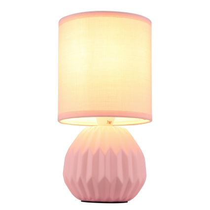 Globo - Lampada da tavolo rosa 1xE14/40W/230V