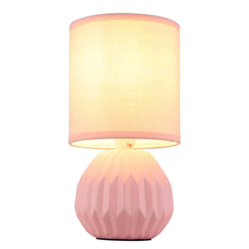 Globo - Lampada da tavolo rosa 1xE14/40W/230V