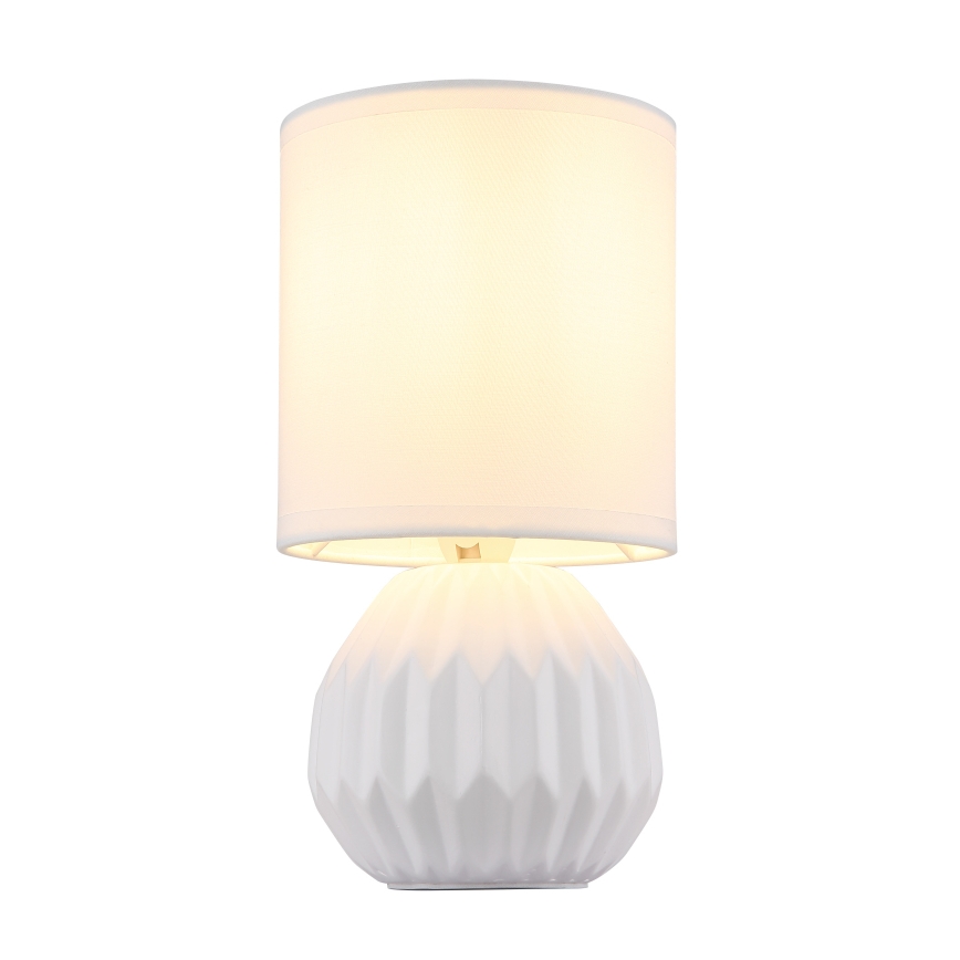 Globo - Lampada da tavolo 1xE14/40W/230V bianco